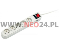 ActiveJet Listwa zasilająca ACTIVEJET Szara 5 M (APN-5g/5m-GR) - 1414898 - zdjęcie 1